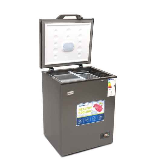 : Congélateur Deska horizontal 200 litres gris design compact