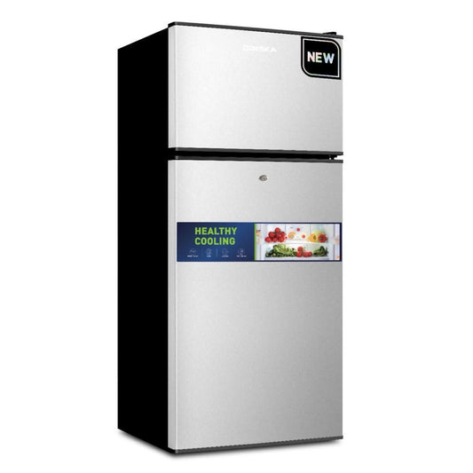 Réfrigérateur Deska 85 litres 2 portes gris design compact